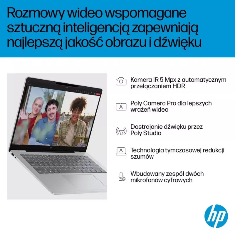 Klēpjdators HP OmniBook 7 AI 14-fr0003nw 14 collas Intel Core i5 16 GB RAM 512 GB SSD