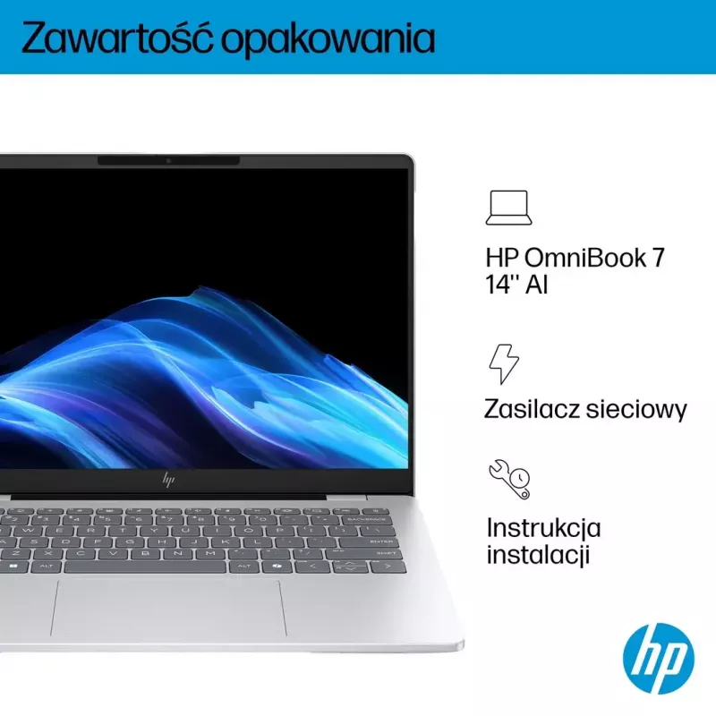 Klēpjdators HP OmniBook 7 AI 14-fr0003nw 14 collas Intel Core i5 16 GB RAM 512 GB SSD