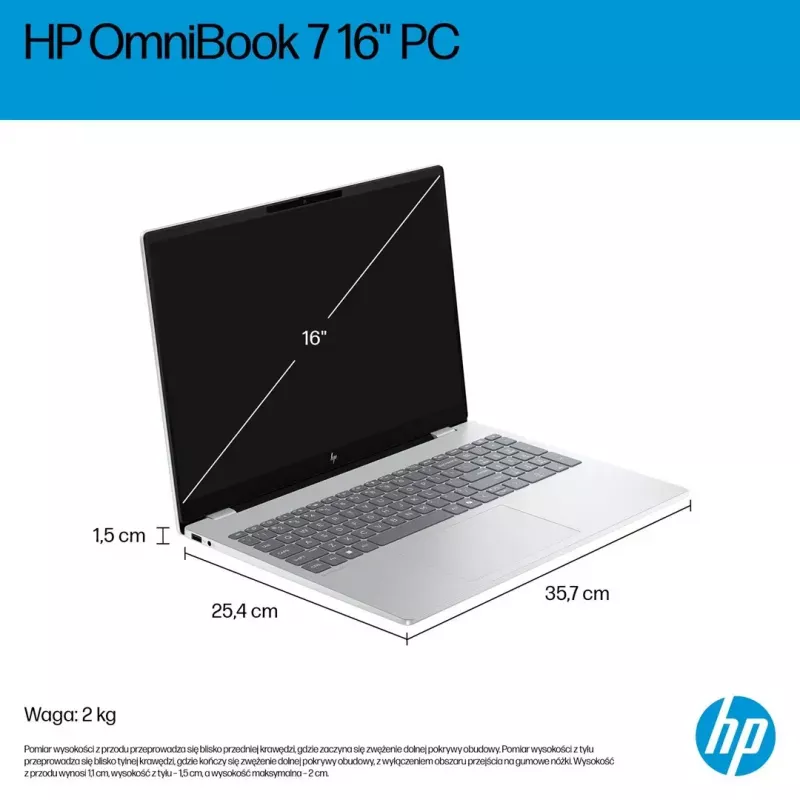 HP OmniBook 7 16-az0222nw 16 collu Core 5 210H 16GB 512GB Win11Home