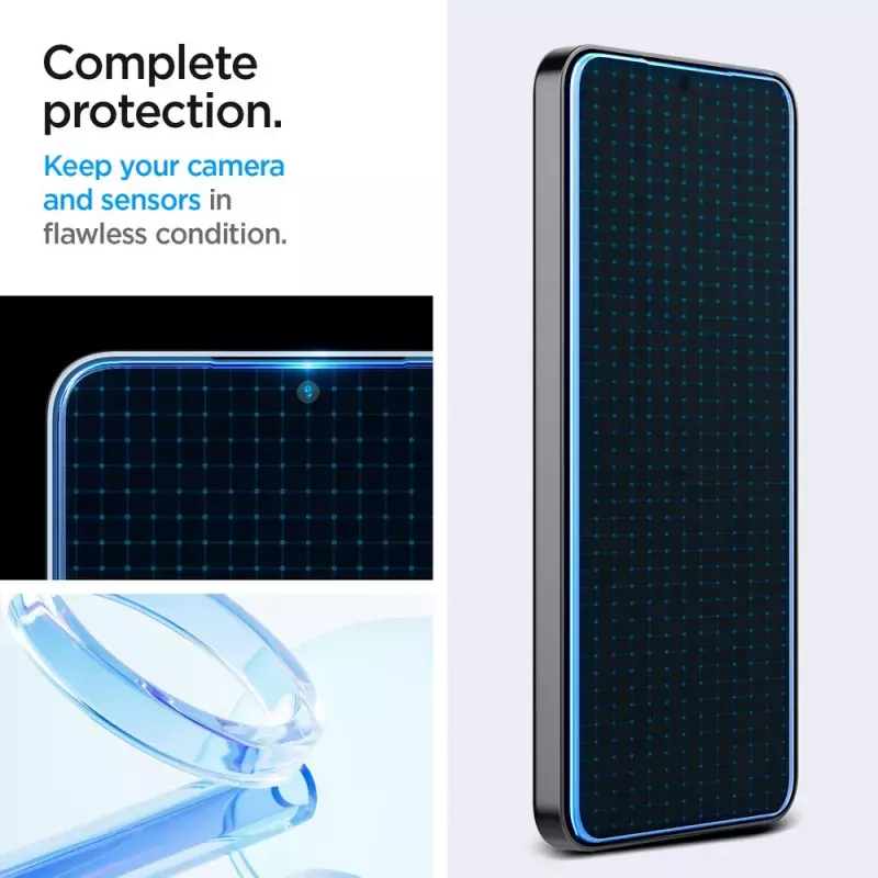 Stikla ekrāna aizsargs Spigen Galaxy S24 putekļu un skrāpējumu izturīgs