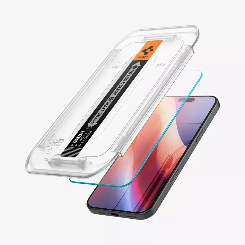 Spigen GLAS.tR EZ Fit kameras objektīva aizsargs Apple iPhone 16 Pro Max rūdīts stikls 2 gab.