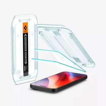 Spigen GLAS.tR EZ Fit kameras objektīva aizsargs Apple iPhone 16 Pro Max rūdīts stikls 2 gab.