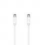 Hama 00205045 koaksiālais kabelis 1,5 m Balts