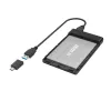 Hama 00200760 glabāšanas disku korpuss HDD/SSD korpuss Melns 2,5 collas