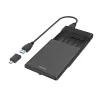 Hama 00200760 glabāšanas disku korpuss HDD/SSD korpuss Melns 2,5 collas