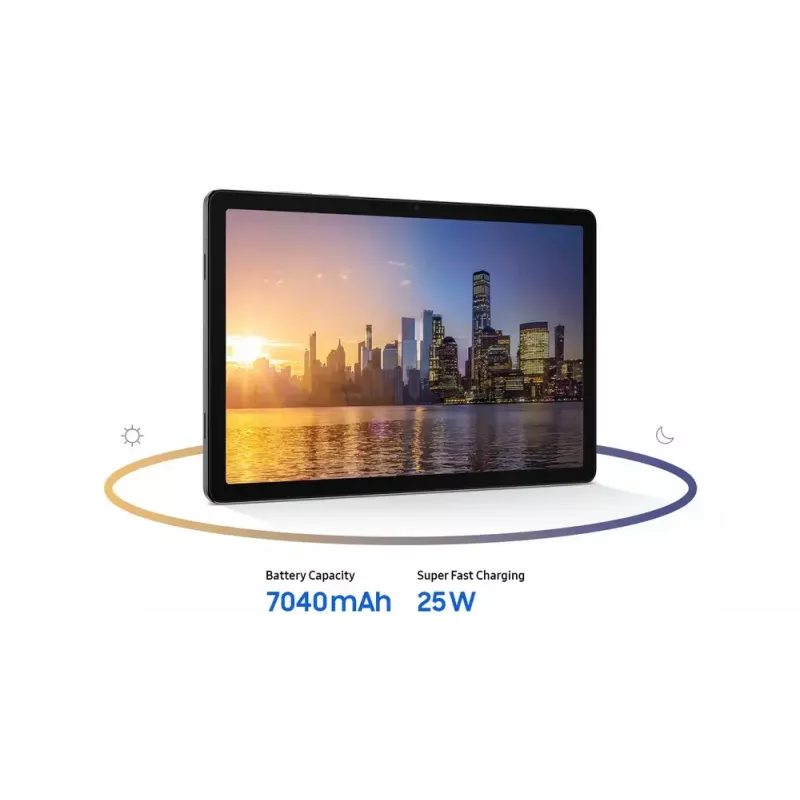 Planšetdators Samsung Galaxy Tab A11+ 5G (11 collas) — 11 collu displejs, 1920x1200, 256 GB, 8 GB RAM, 8 MP aizmugures kamera, 5 MP priekšējā kamera, 5G, IP52, pelēks