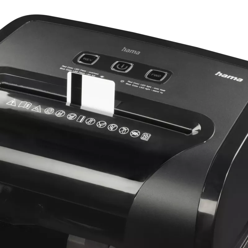 Hama Prime M100 papīra smalcinātājs Mikro-smalka smalcināšana 62 dB 22 cm Melns