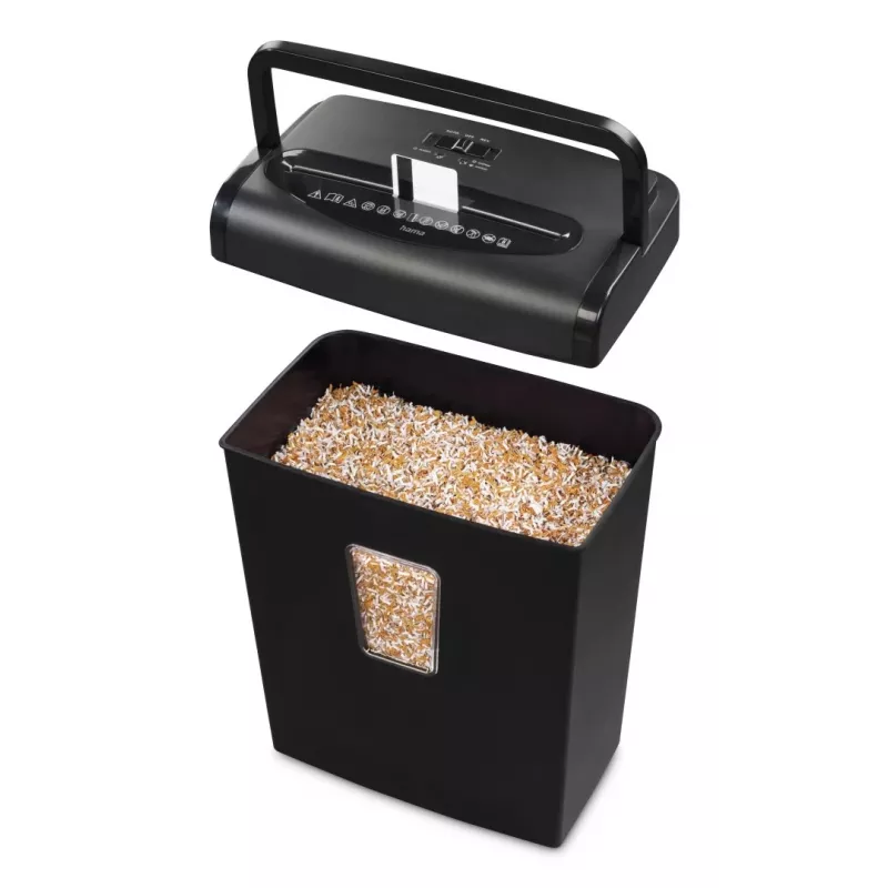 Hama Prime M80 papīra smalcinātājs Mikro griezums 68 dB 22 cm Melns