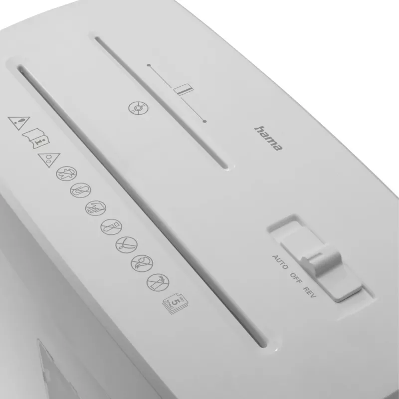 Hama Prime M50CD-W papīra smalcinātājs Micro-cut shredding 68 dB 22 cm Balts