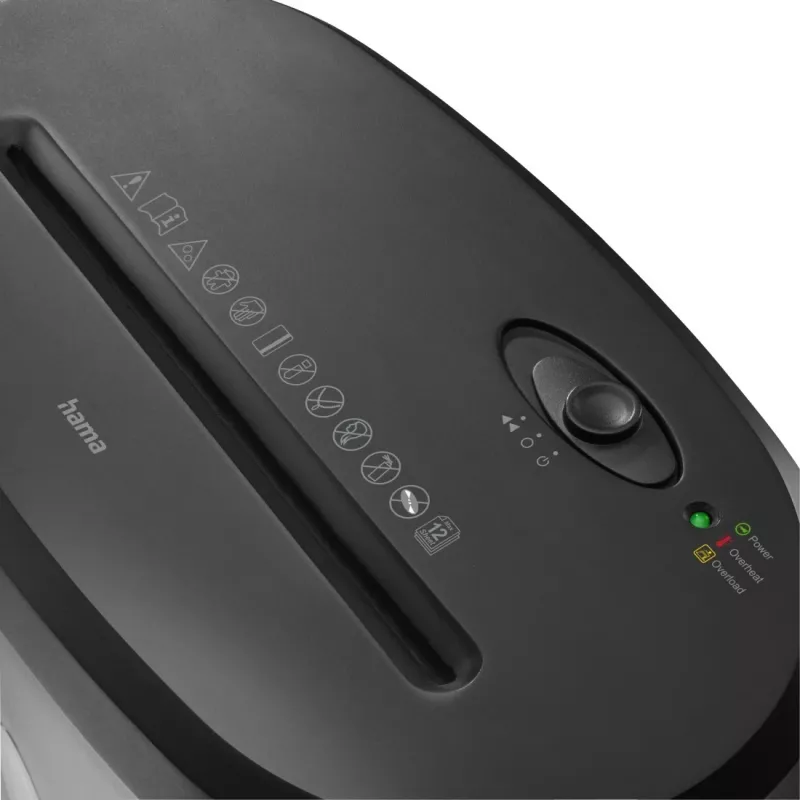 Hama Safe X120 papīra smalcinātājs Krustveida smalcināšana 68 dB 22 cm Melns
