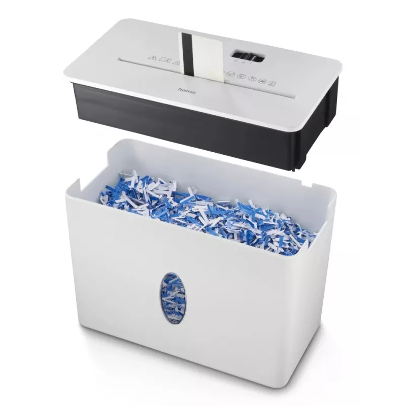 Hama Safe X40-W papīra smalcinātājs Krustveida smalcināšana 64 dB 22 cm Balts