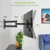 Techly sienas stiprinājums LCD LED 13-30 collu, noliecams, 2 šarnīri, melns ICA-LCD 923B