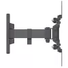 Manhattan sienas stiprinājums televizoriem un monitoriem (noliecams un pagriežams, 2 eņģes), ekrāniem no 13 inch līdz 42 inch, VESA saderība: visi no 75x75 mm līdz 200x200 mm - pārbaudiet četru montāžas caurumu izmērus ekrāna aizmugurē, lai pārliecinātos par piemērotību, maks. 20 kg, kronšteins