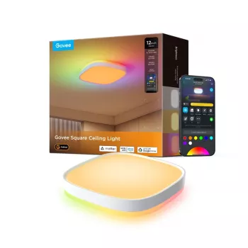 Govee 30cm RGBWW + RGBIC Smart viedais griestu lukturis Wi-Fi/Bluetooth 28 W