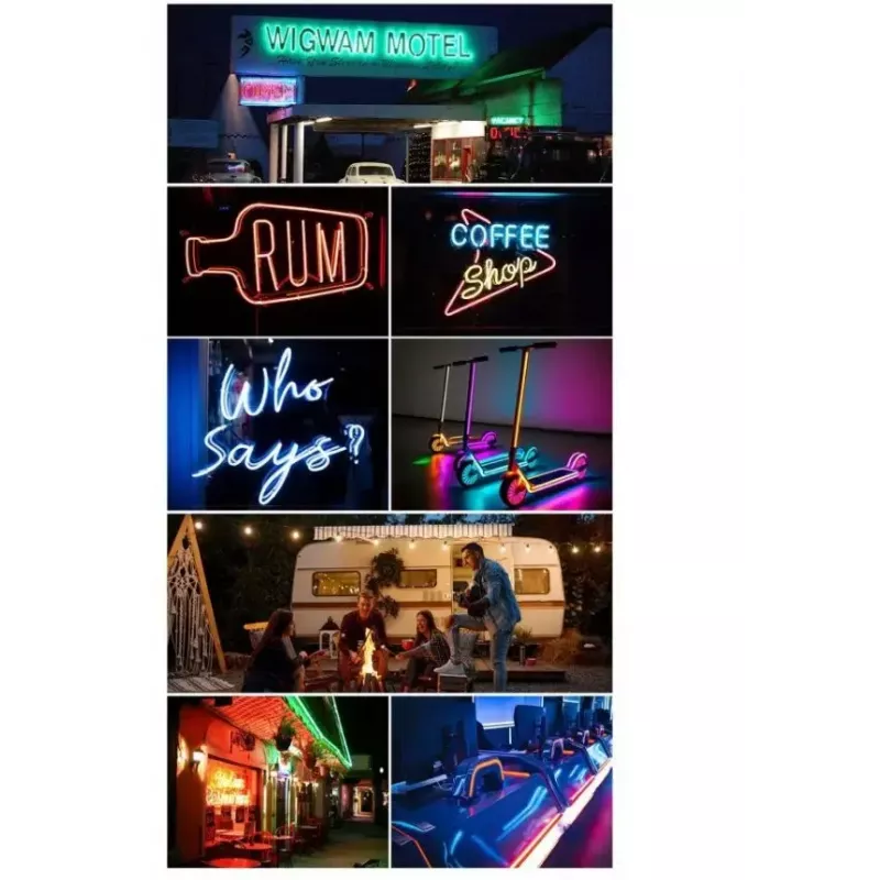 LED neon gaisma Vention PAEWJ-EU 5 m, silikona, līdzstrāva 12V, 72 LED/m, 15 W, IP65, IR tālvadība