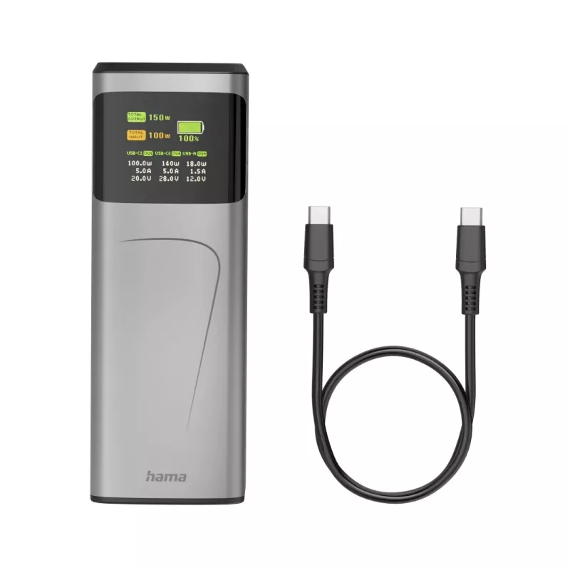 Hama High Power litija jonu (Li-Ion) 24000 mAh pelēks