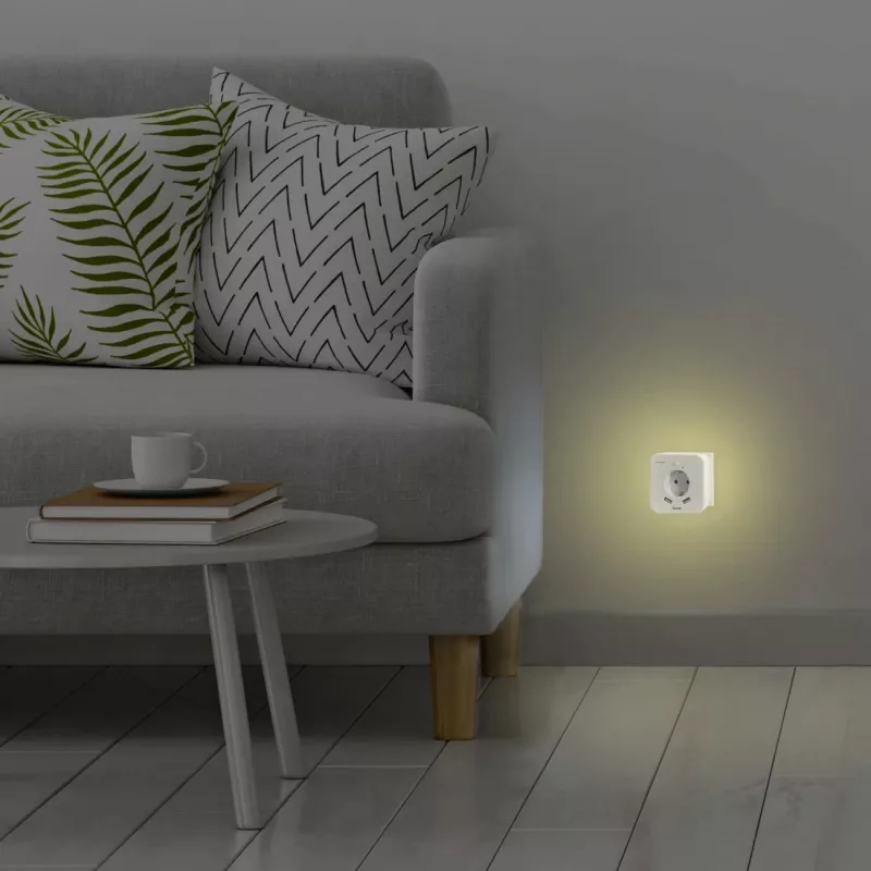Kontaktligzdas nakts gaisma Hama 00223507 silti balta LED 3000K