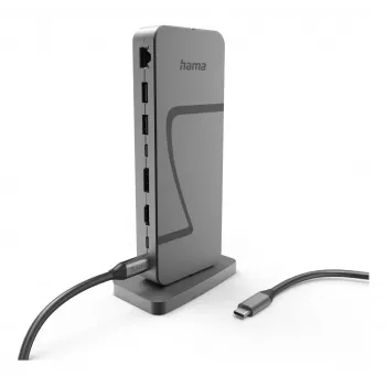 Hama Connect2Office Speed USB 3.2 Gen 1 (3.1 Gen 1) Type-C 40000 Mbit/s Antracīta