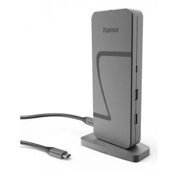 Hama Connect2Office Speed USB 3.2 Gen 1 (3.1 Gen 1) Type-C 40000 Mbit/s Antracīta