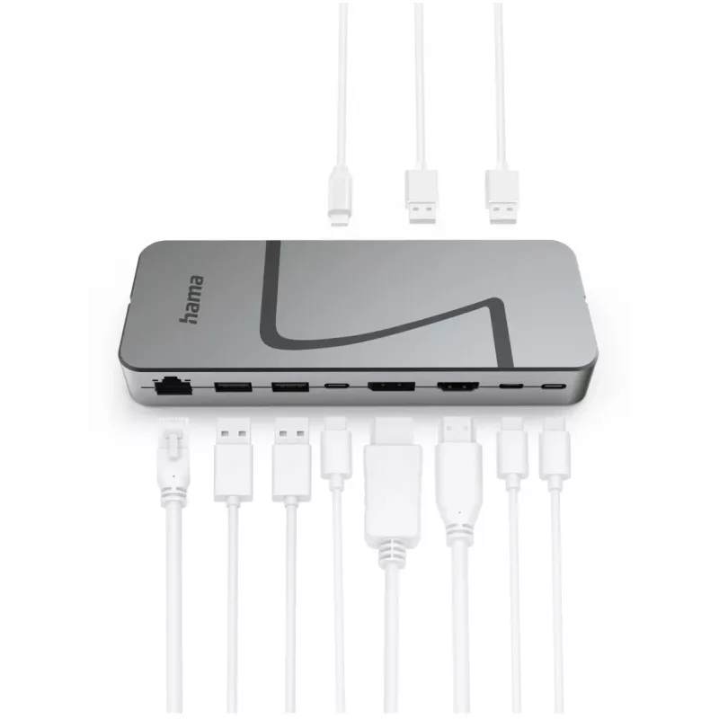 Hama Connect2Office Speed USB 3.2 Gen 1 (3.1 Gen 1) Type-C 40000 Mbit/s Antracīta