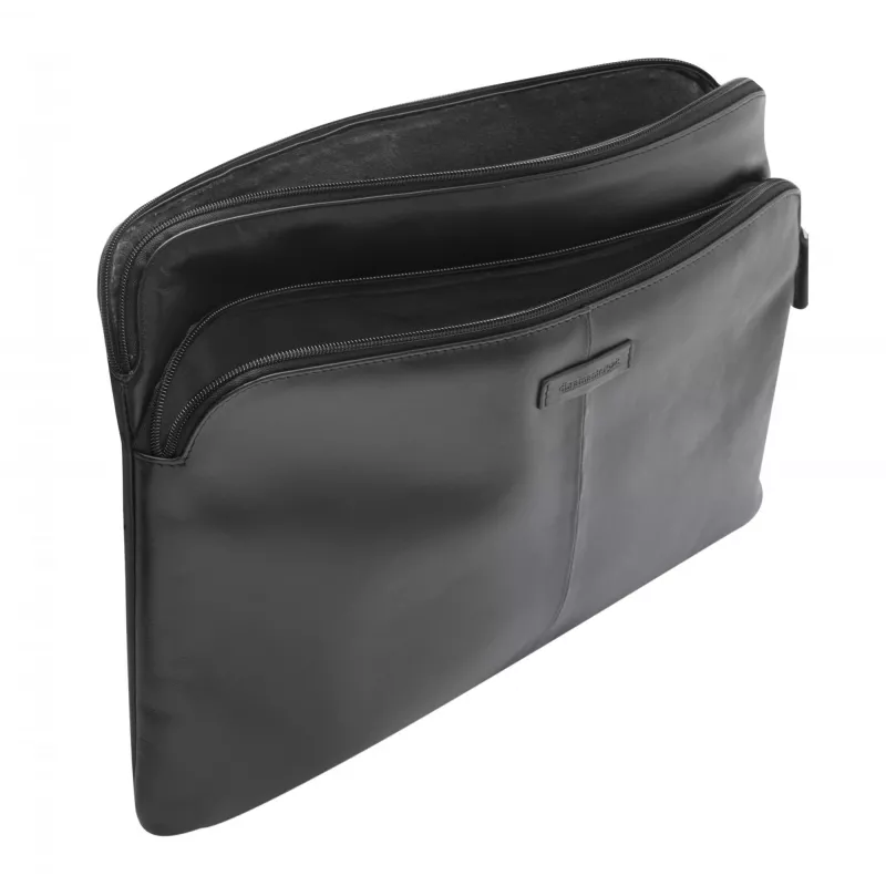 MacBook Pro 14 collu / līdz 14 collu uzmava d bramante dbramante1928 Skagen Pro+ – melna, 35,6 cm, 1 priekšējā kabata