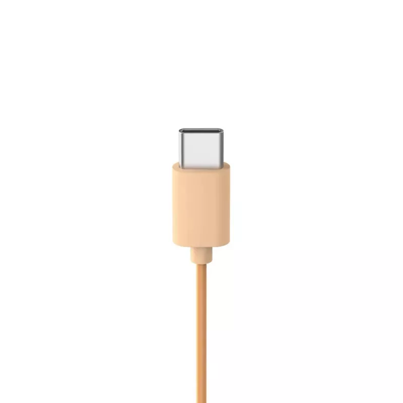 Hama Fun C austiņas ar vadu Galvas lente Zvani/Mūzika USB Type-C Oranžs