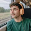 Hama Fun C austiņas ar vadu Galvas lente Zvani/Mūzika USB Type-C Oranžs