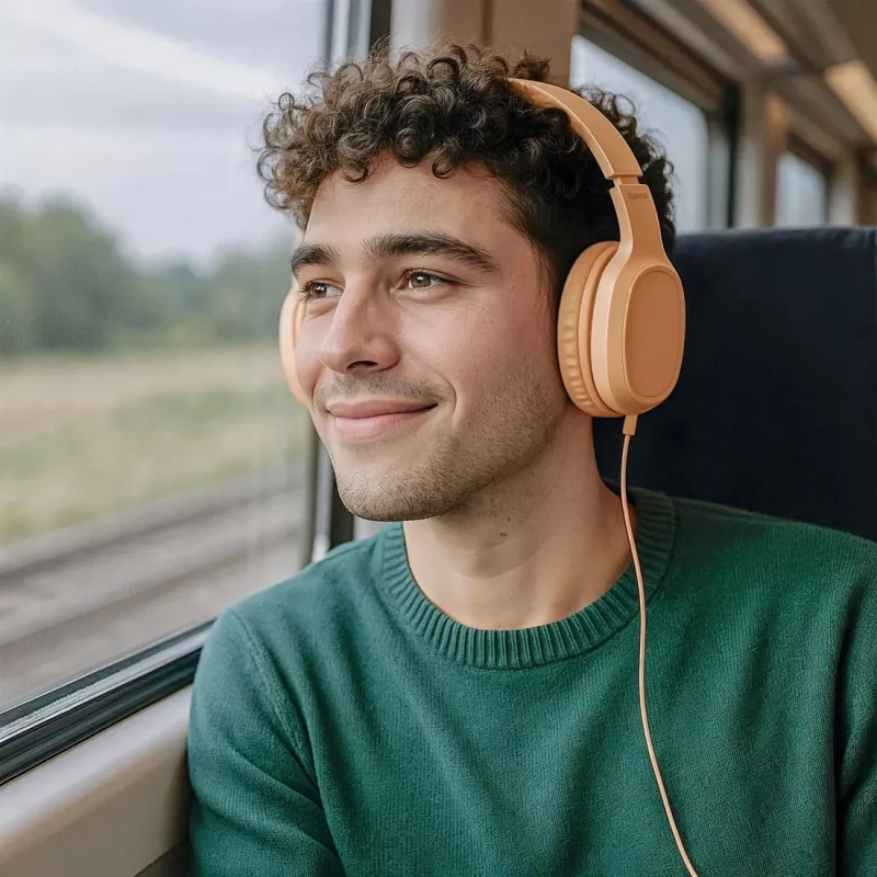 Hama Fun C austiņas ar vadu Galvas lente Zvani/Mūzika USB Type-C Oranžs