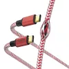 Hama Reflective USB kabelis USB 2.0 1.5 m USB C sarkans