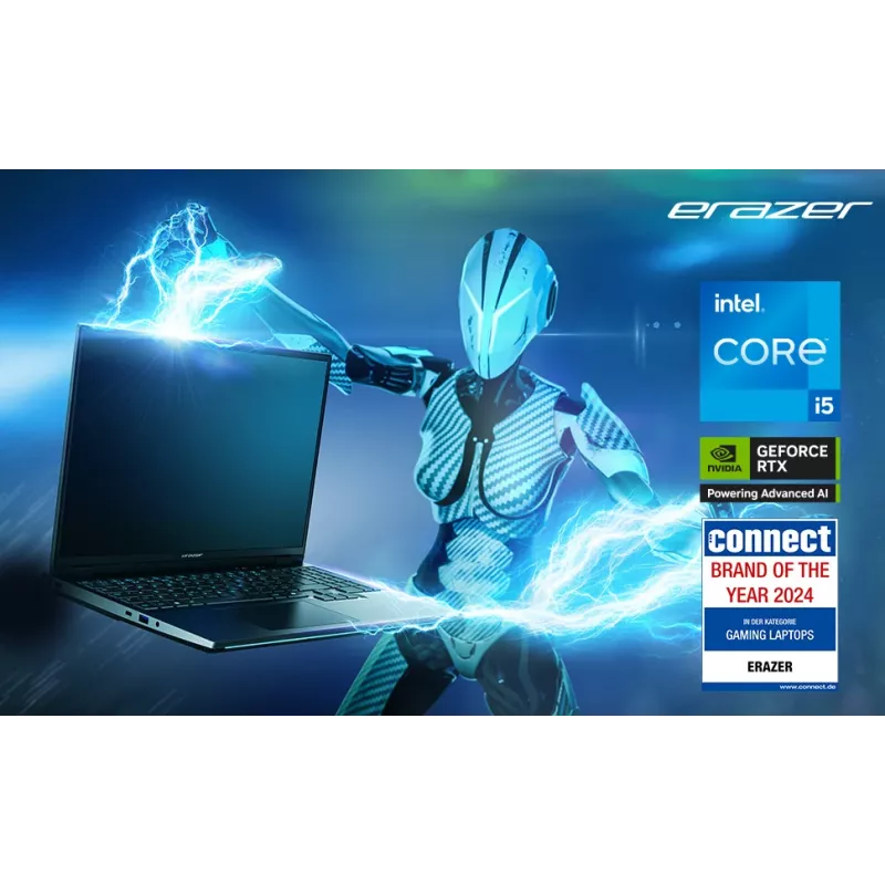 ERAZER Scout 15 E1 MD62765 Intel® Core™ i5 i5-13420H klēpjdators 39,6 cm (15,6 collu) Full HD 16 GB DDR5-SDRAM 1 TB SSD NVIDIA® GeForce RTX™ 5050 Wi-Fi 6E (802.11ax) Windows 11 Home Melns