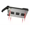 Disku nodalījuma panelis Icy Dock MB991TRAY-B melns sudrabains