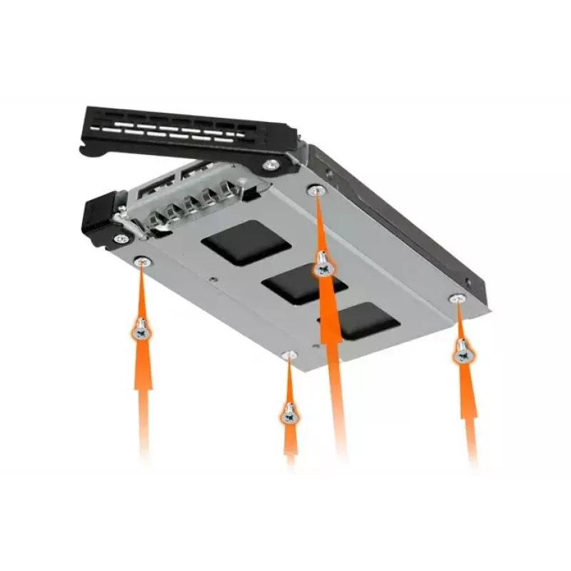 Cietā diska nodalījuma panelis Icy Dock MB992TRAY-B melns sudrabains