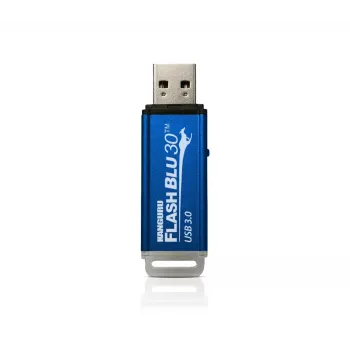 Kanguru FlashBlu30 SuperSpeed USB3.0 64 GB | Drošs zibatmiņas disks | Fizisks rakstīšanas aizsardzības slēdzis | Saderīgs ar Windows “Ready Boost”
