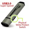 Kanguru SS3™ SuperSpeed USB3.0 64 GB | Drošs zibatmiņas disks | Fizisks rakstīšanas aizsardzības slēdzis | Saderīgs ar Windows “Ready Boost” | Vienkārša bezvadu iestatīšana | Plug and Play