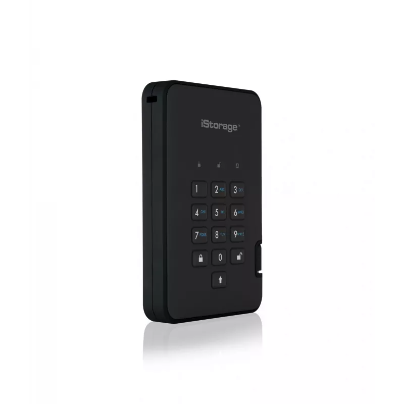 HDD iStorage 2TB USB 3.2 diskAshur2 Melns IS-DA2-256-2000-B