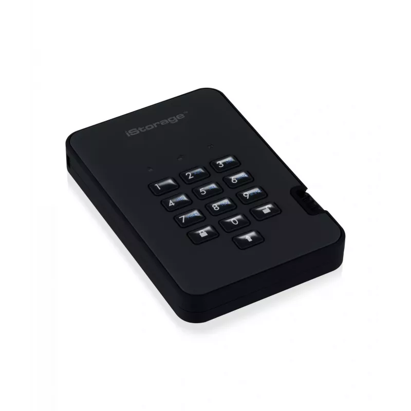 HDD iStorage 2TB USB 3.2 diskAshur2 Melns IS-DA2-256-2000-B