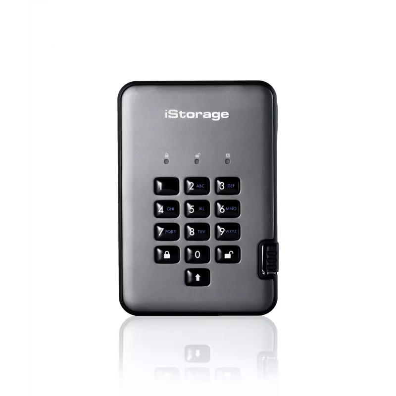 Cietais disks iStorage 2TB USB 3.2 IS-DAP2-256-2000-C-G