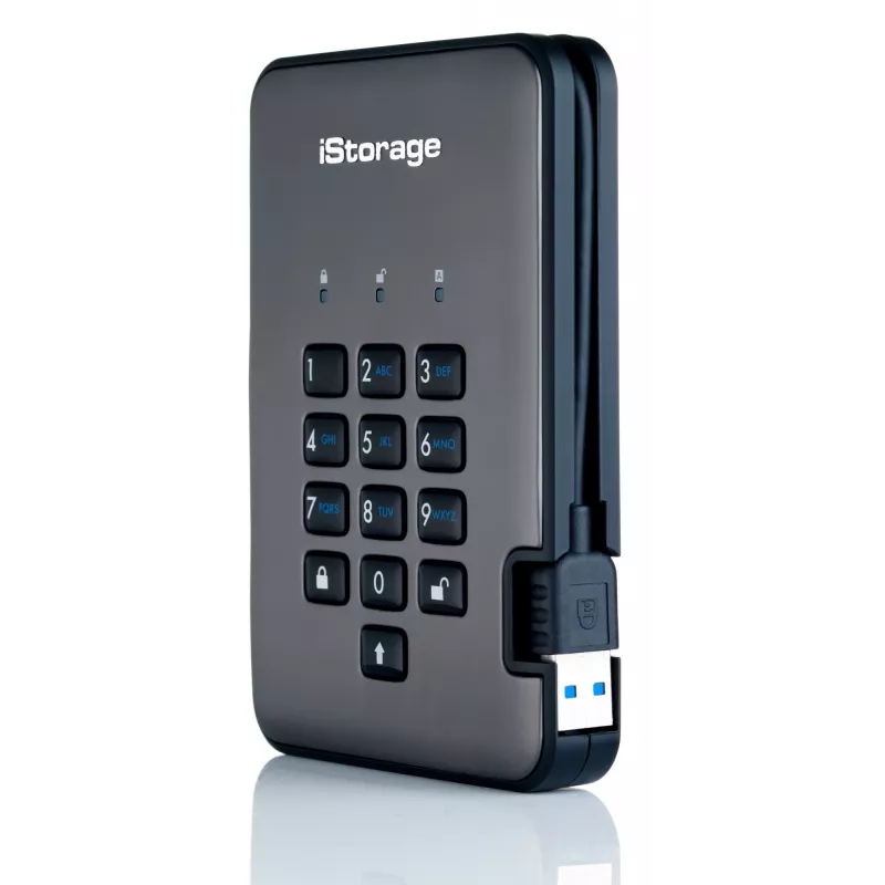SSD disks iStorage 512GB 2,5 collu USB 3.2 IS-DAP2-256-SSD-512-C-G