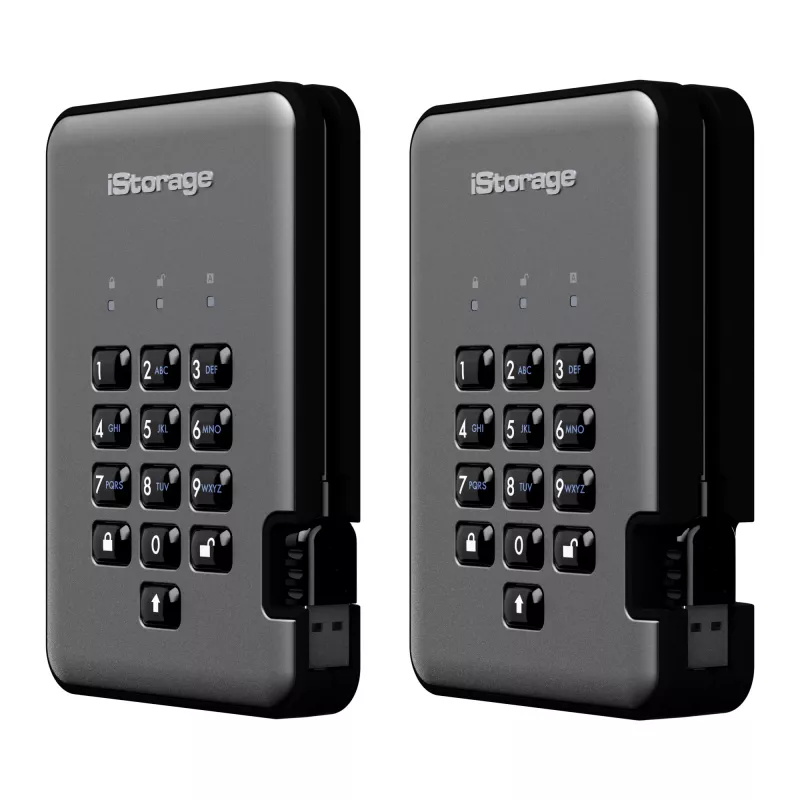 SSD disks iStorage 512GB 2,5 collu USB 3.2 IS-DAP2-256-SSD-512-C-G