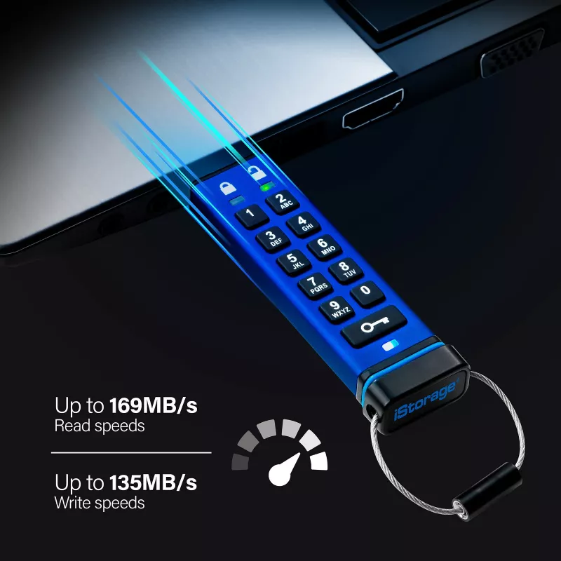 USB zibatmiņa iStorage 4GB USB Type-A IS-FL-DA3-256-4
