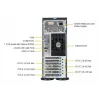 Datora korpuss Supermicro SuperWorkstation 7049A-T Rack 4U Melns