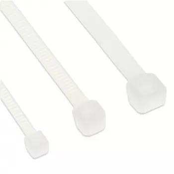 Kabeļu saites InLine 60 mm × 2,5 mm, bēšas, stiepes izturība 78,5 N, iepakojumā 100
