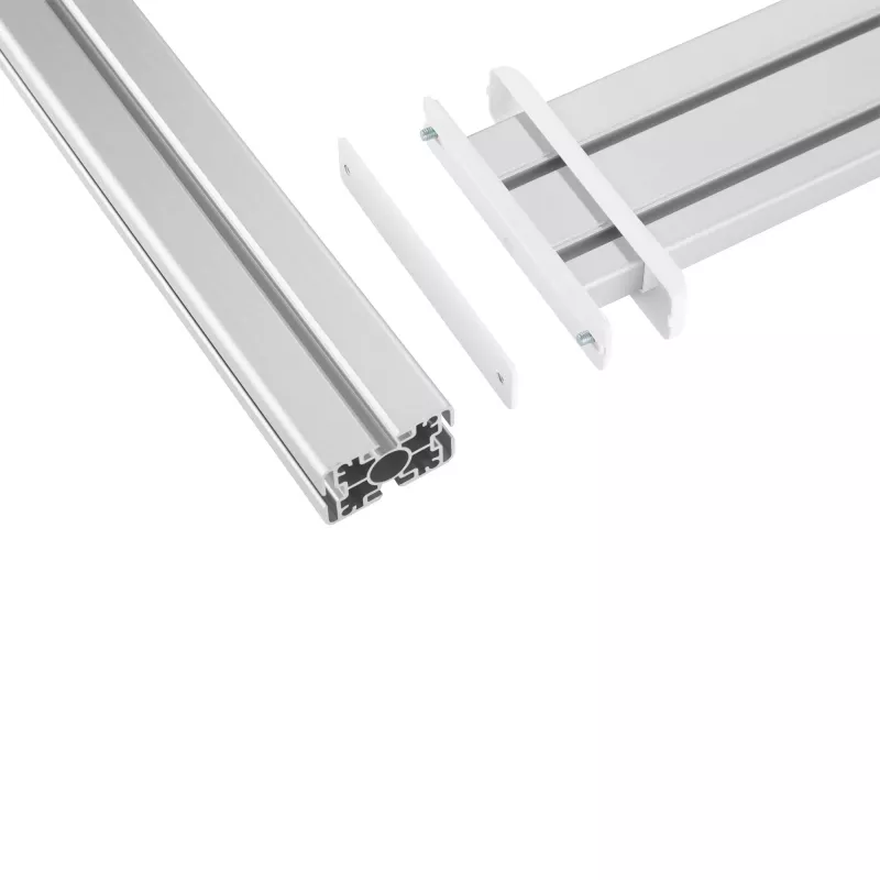 InLine Slatwall Panel Aluminium, galda montāžai, 1 m