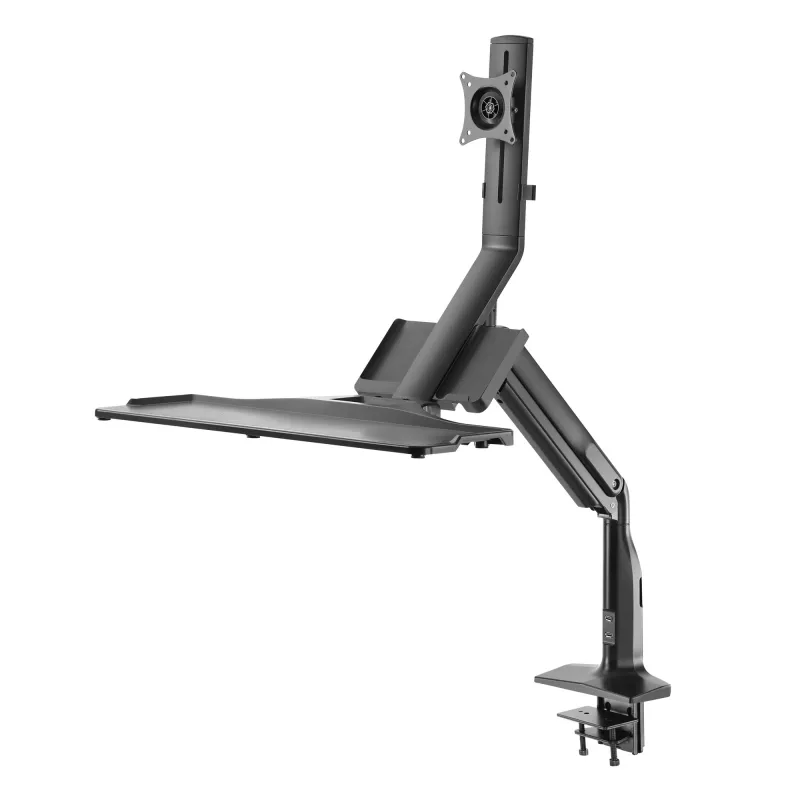 InLine darbstacijas galda stiprinājums ar pacēlāju, pārvietojams, līdz 81 cm (32 collas) / 9 kg