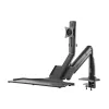 InLine darbstacijas galda stiprinājums ar pacēlāju, pārvietojams, līdz 81 cm (32 collas) / 9 kg