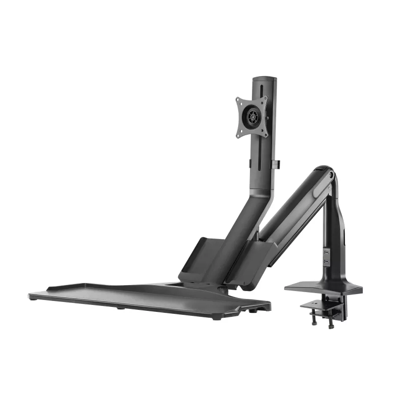InLine darbstacijas galda stiprinājums ar pacēlāju, pārvietojams, līdz 81 cm (32 collas) / 9 kg