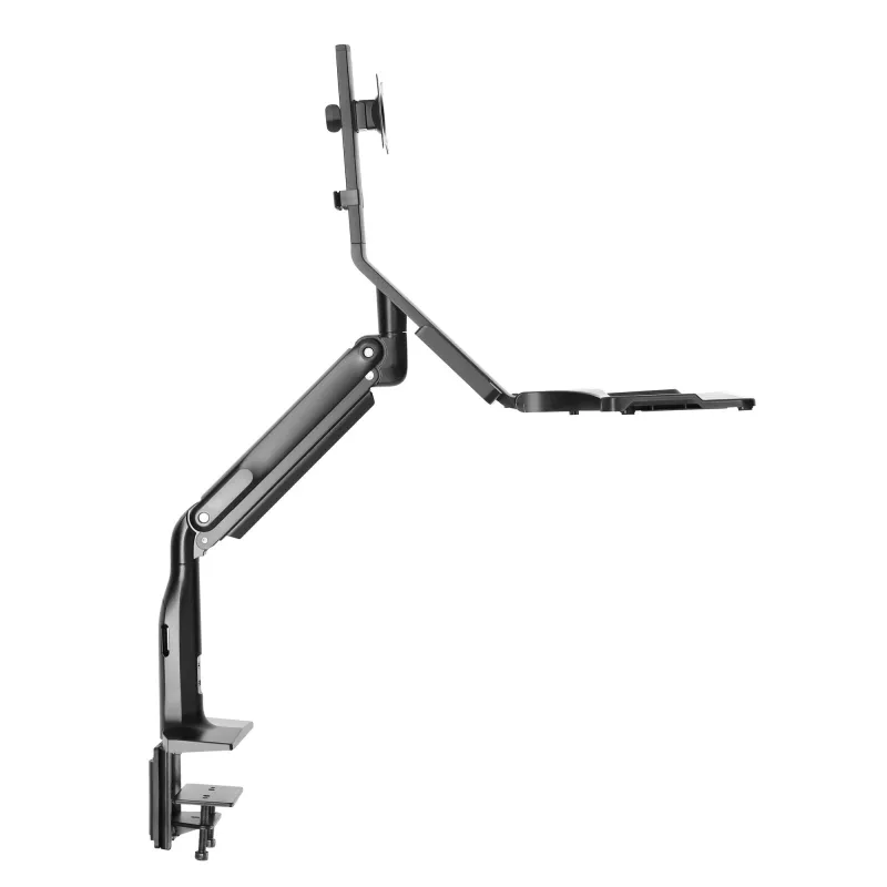 InLine darbstacijas galda stiprinājums ar pacēlāju, pārvietojams, līdz 81 cm (32 collas) / 9 kg