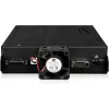 U.2 uz SlimSAS NVMe adaptera korpuss, icy dock ToughArmor MB105VP-B, PCIe 4.0, atbalsta 2x 2,5 collu diskus, 1x 5,2 collu nodalījums