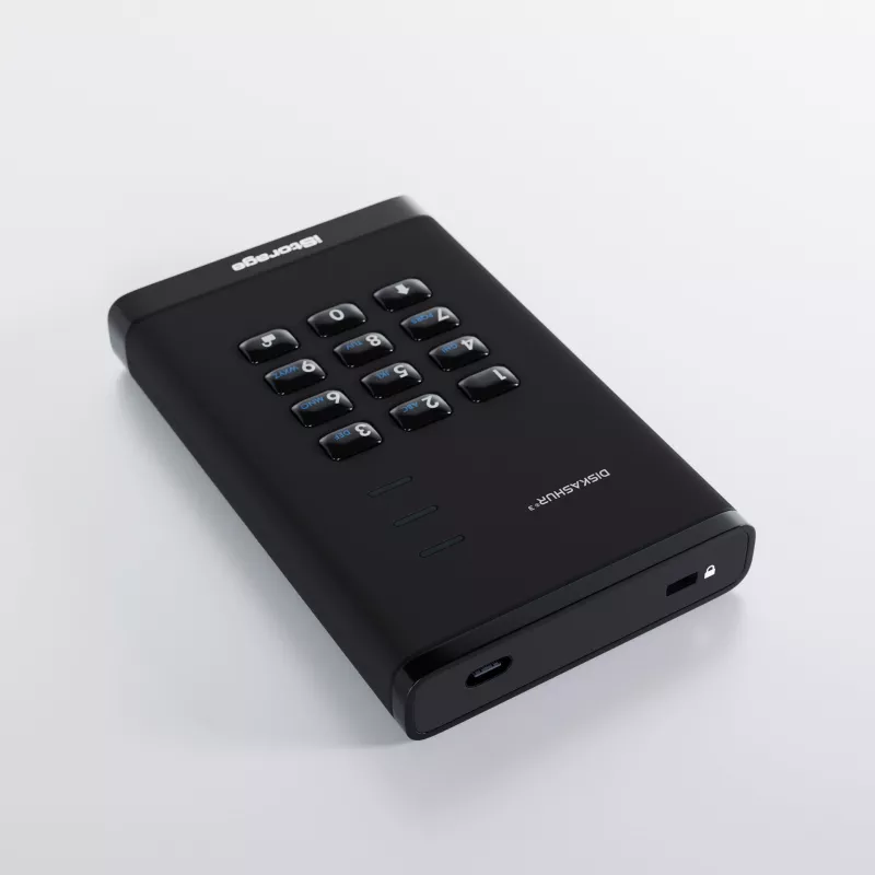 HDD iStorage 1TB USB 3.2 Gen 1 diskAshur3 Melns