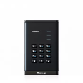 iStorage diskAshur³ 2TB Melns | Drošs pārnēsājams cietais disks | | FIPS 140-3 3. līmeņa atbilstība | Common Criteria EAL 5+ | PIN aizsardzība | AES-XTS 256 bitu aparatūras šifrēšana | GDPR, TAA atbilstīgs | Putekļu/ūdens izturīgs |